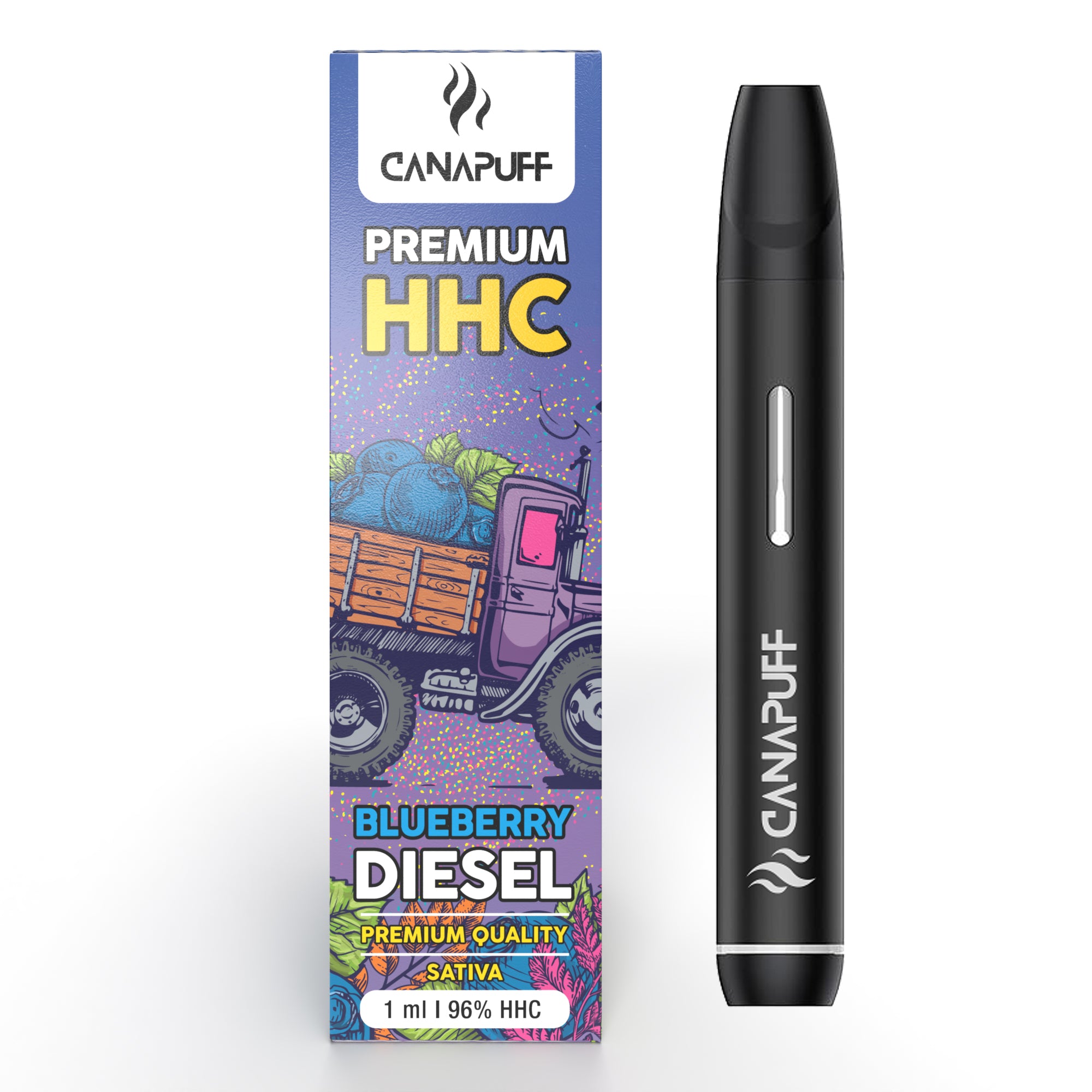 blueberry diesel 96 hhc canapuff one use 1ml