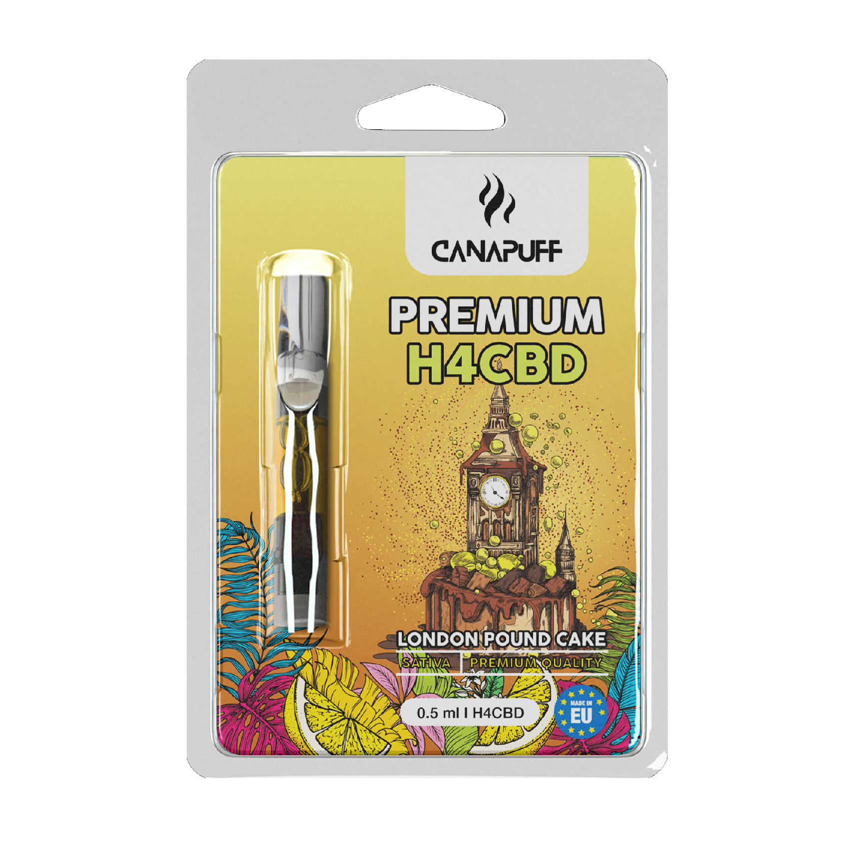 CanaPuff - London Pound Cake - H4CBD 96%-cartridge Canapuff