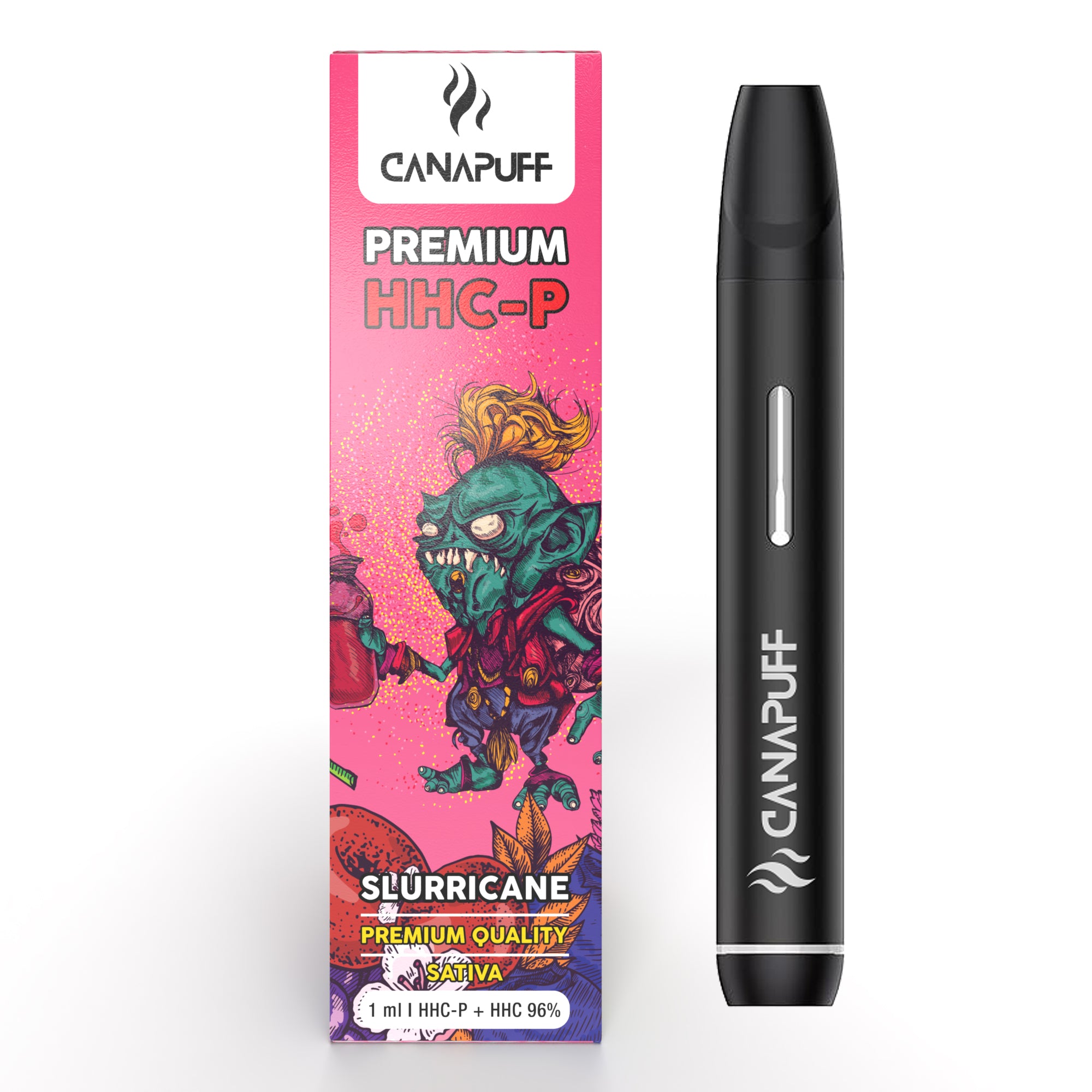 slurricane 96 hhc p canapuff one use 1ml