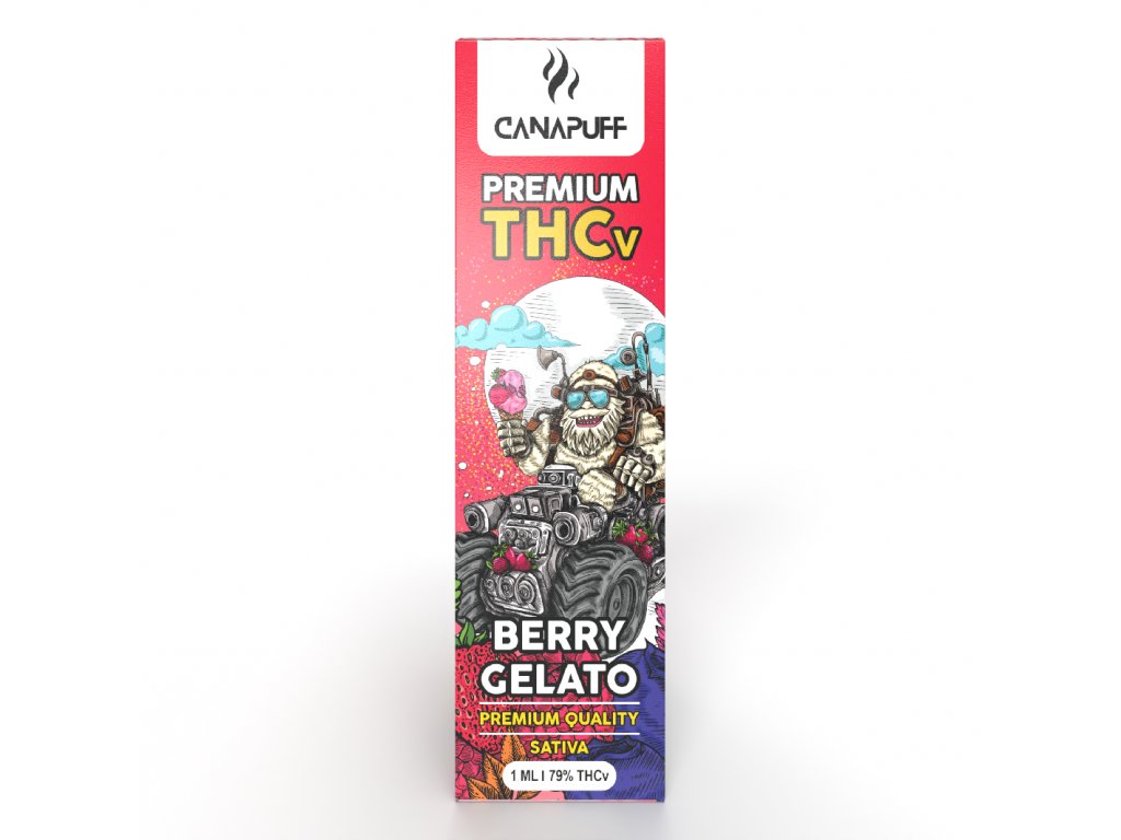 BERRY GELATO 79% THCv - CanaPuff - ONE USE - 1ml Canapuff