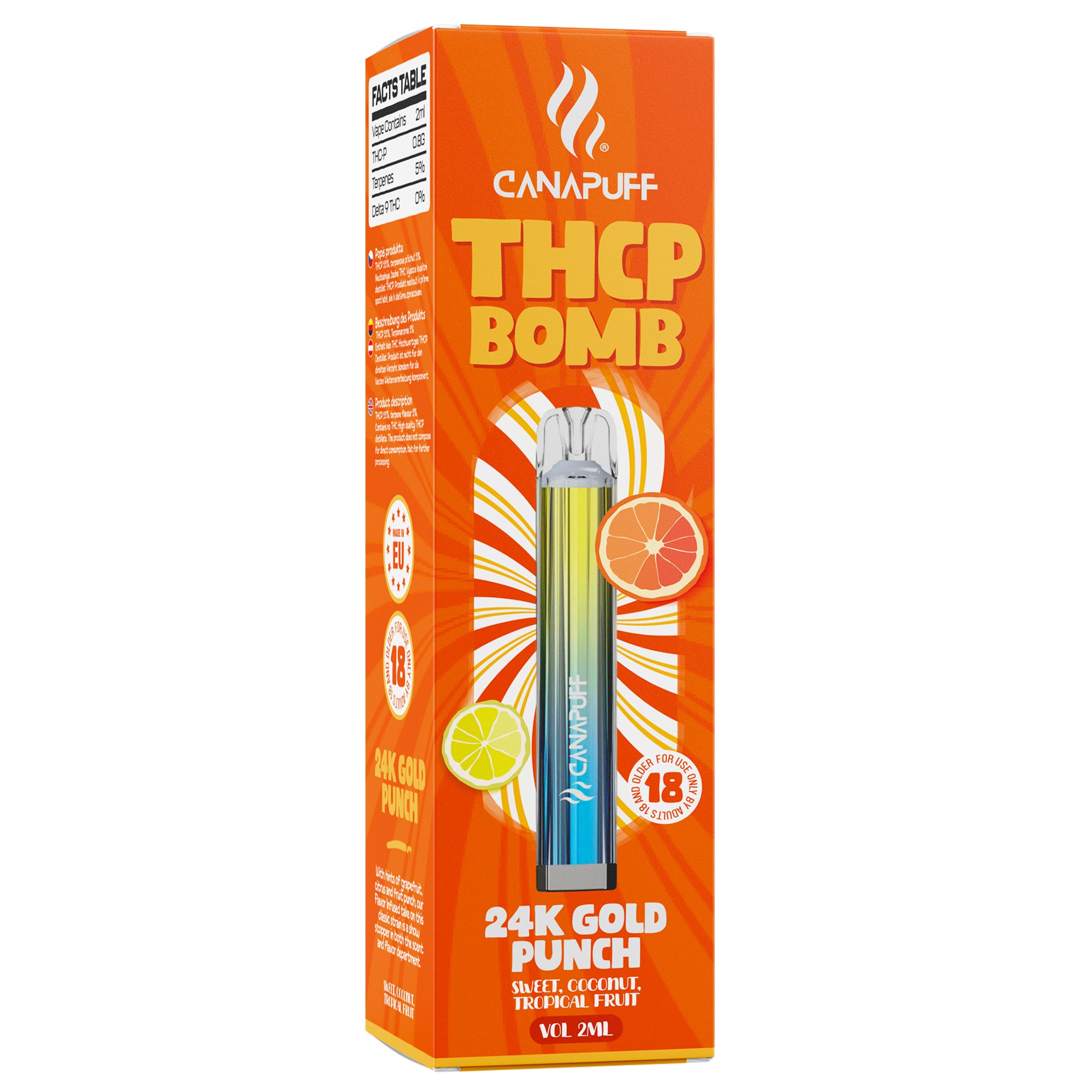 THCP VAPE GOLD PUNCH RENDER