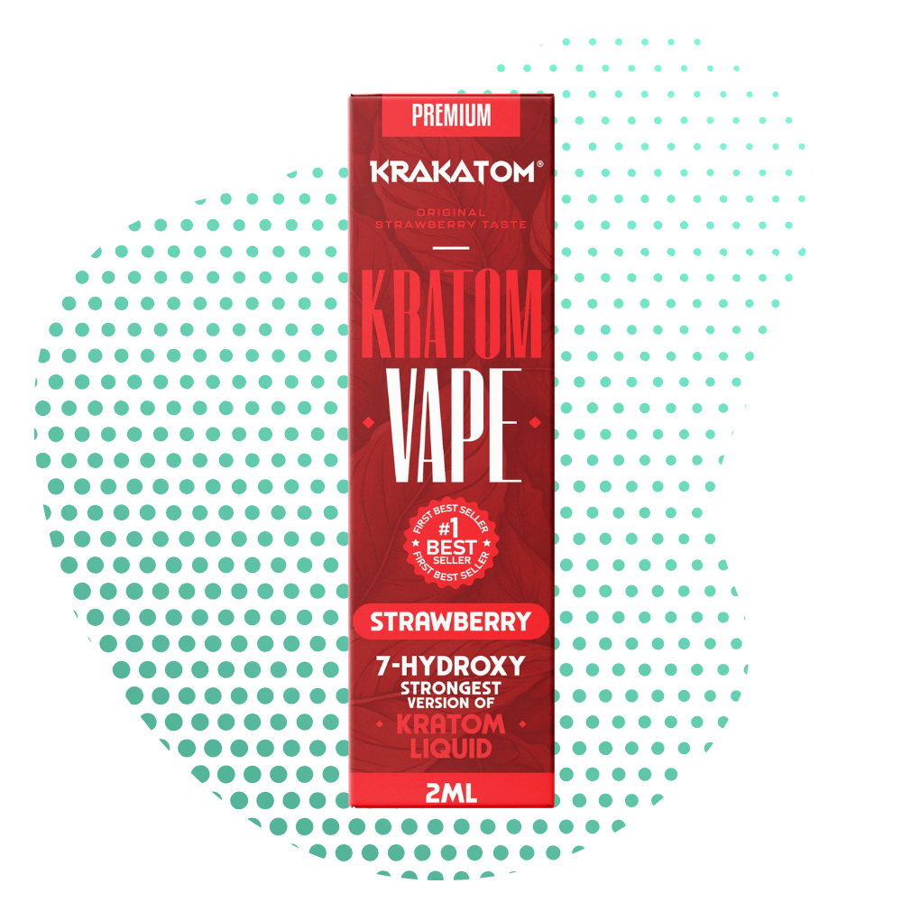 Krakatom - 7-Hydroxy Kratom Vape - Erdbeere