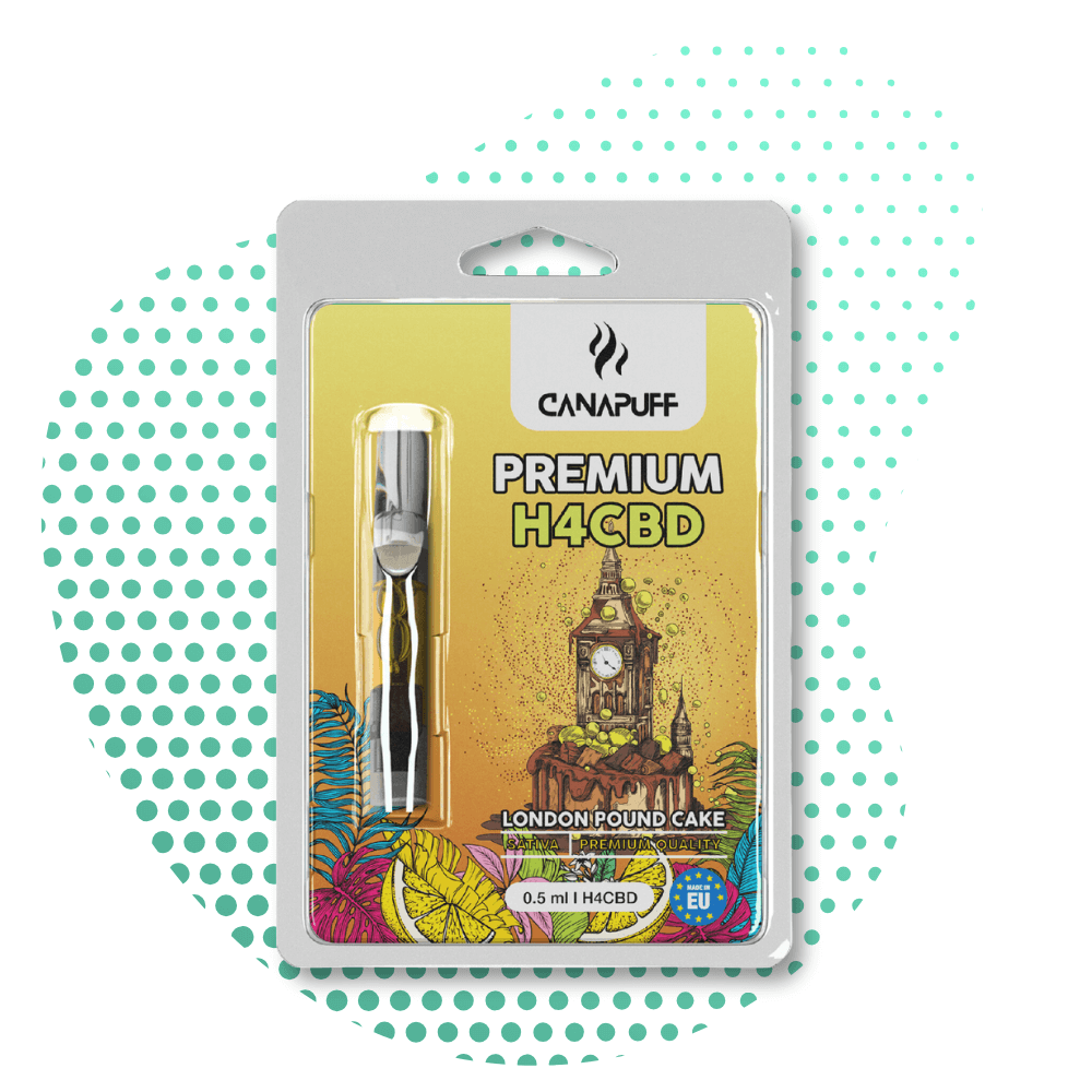 CanaPuff - London Pound Cake - H4CBD 96%-cartridge Canapuff