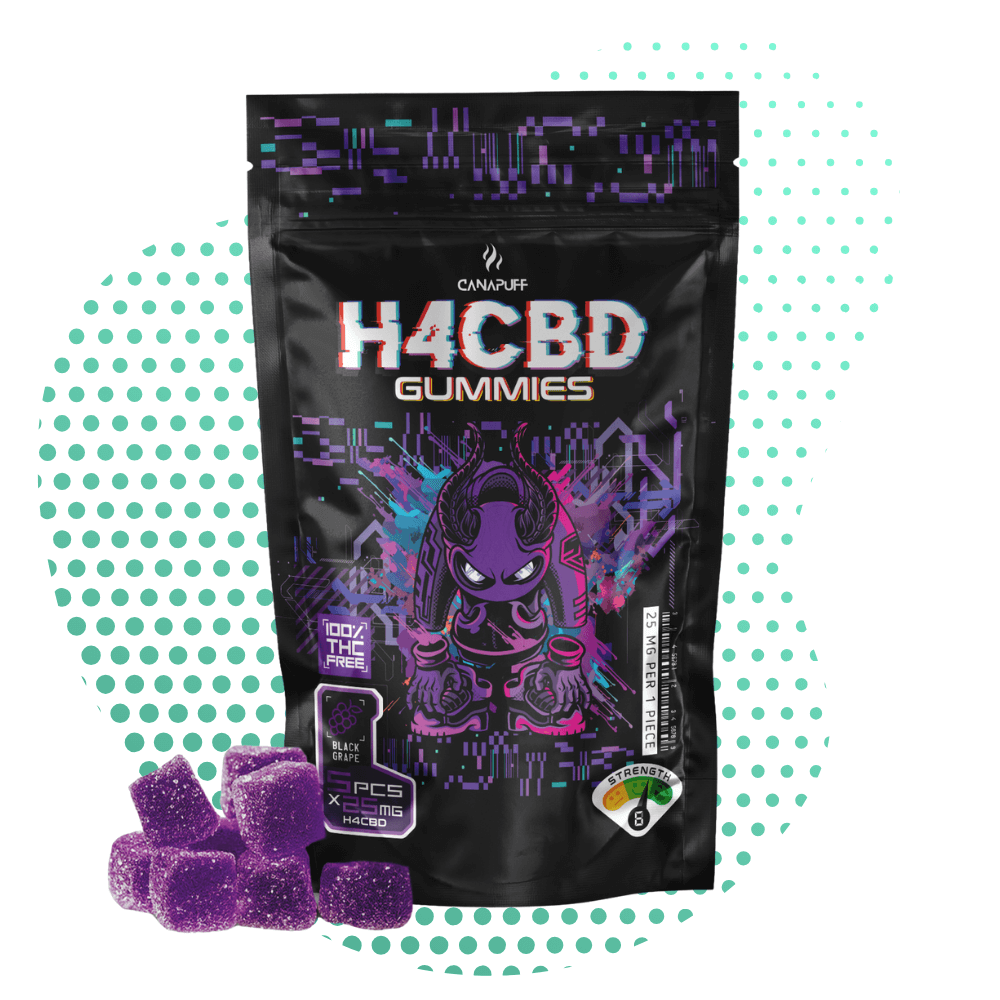 Canapuff - H4CBD Gummibärchen - Schwarze Traube