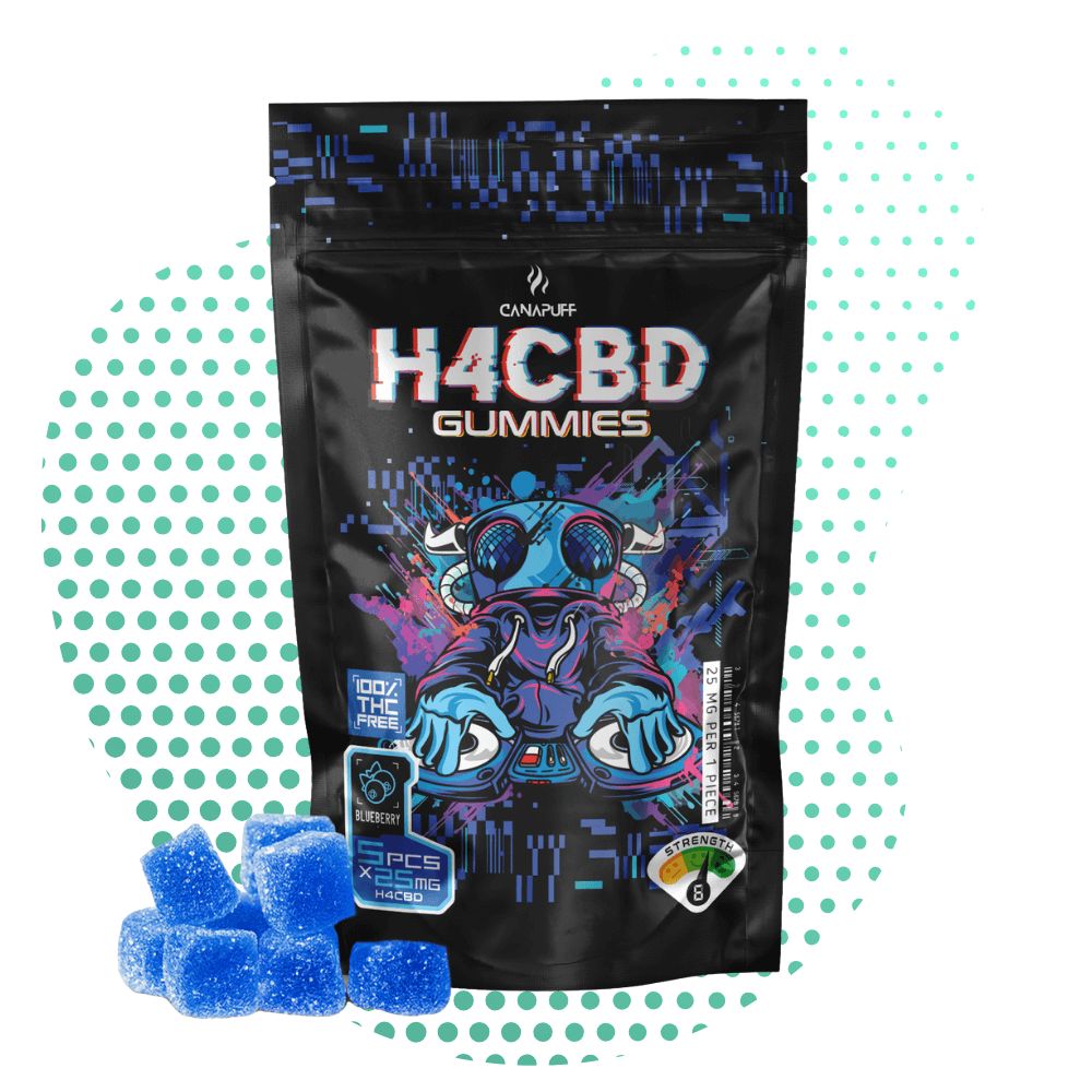 Canapuff - H4CBD Gummies - Blueberry Canapuff