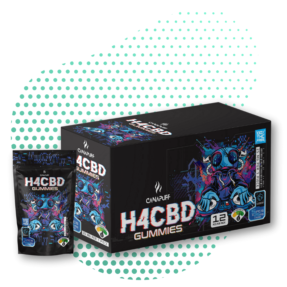 Canapuff - H4CBD Gummies - Blueberry Canapuff