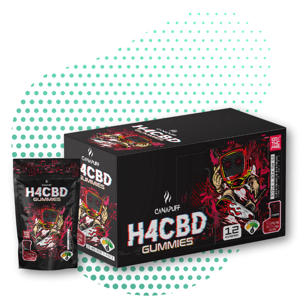 canapuff h4cbd gummies package strawberry