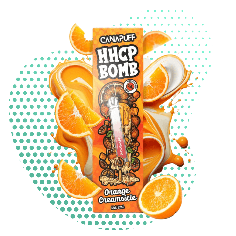 canapuff hhcp bomb vape orange creamsicle