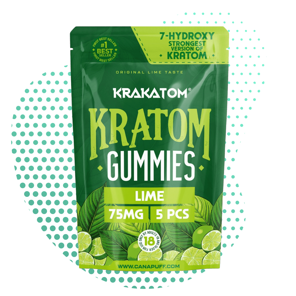 Canapuff - 7 - Hydroxy Kratom Gummies - Lime Canapuff