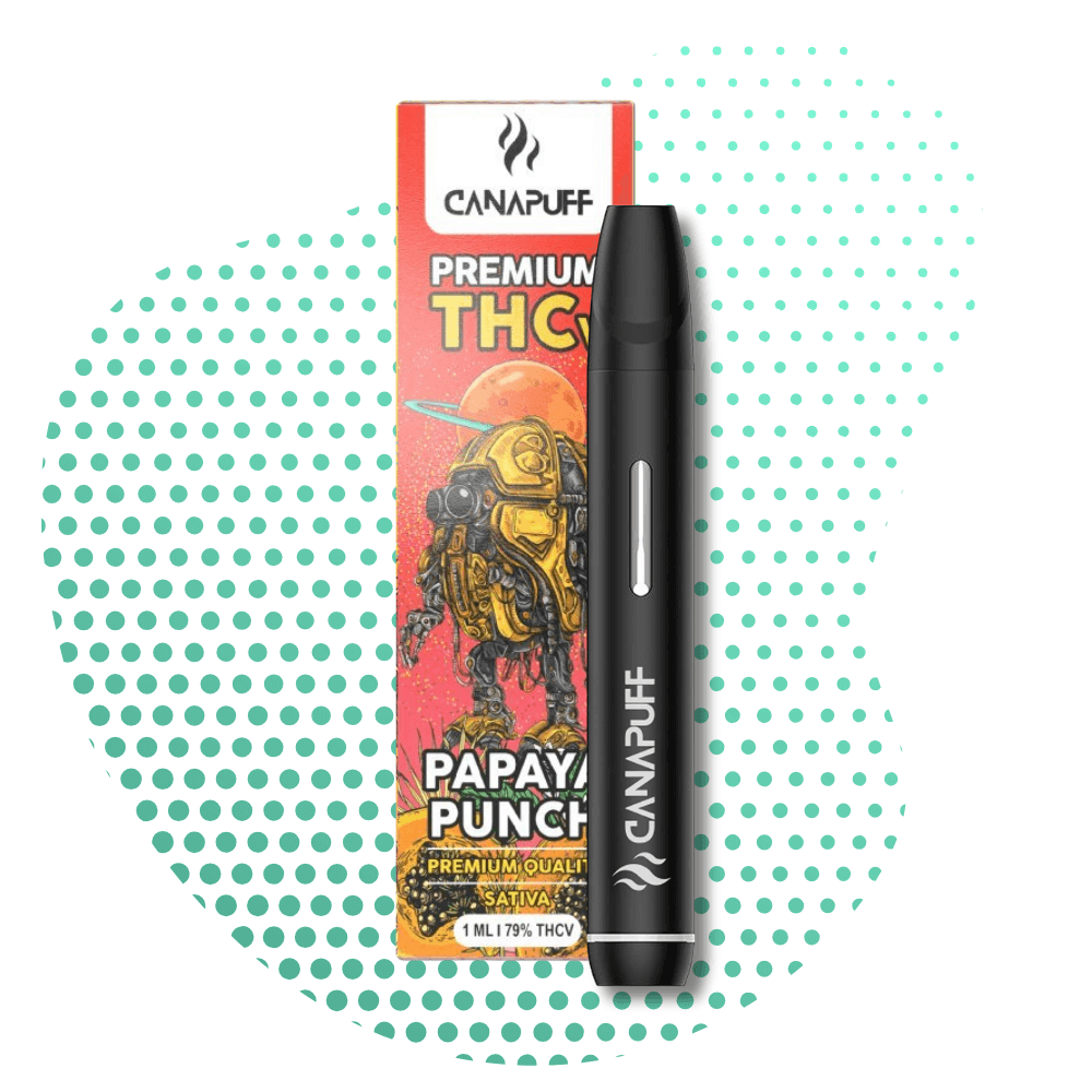 PAPAYA PUNCH 79% THCv - CanaPuff - ONE USE - 1ml Canapuff