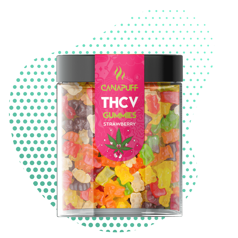 Canapuff - THCv Gummies - Strawberry Canapuff